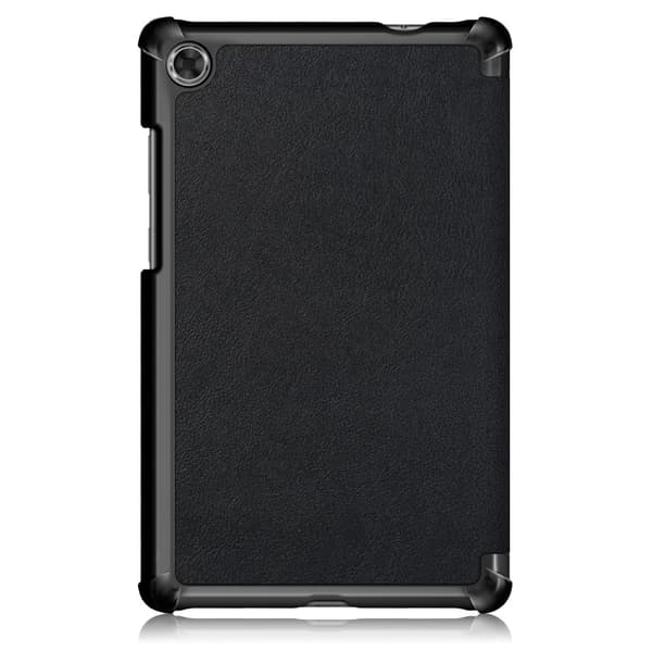 Kompatibelt Lenovo Tab M8 2. generation (HD) Litchi Tri-Fold Cover Sort Black Svart