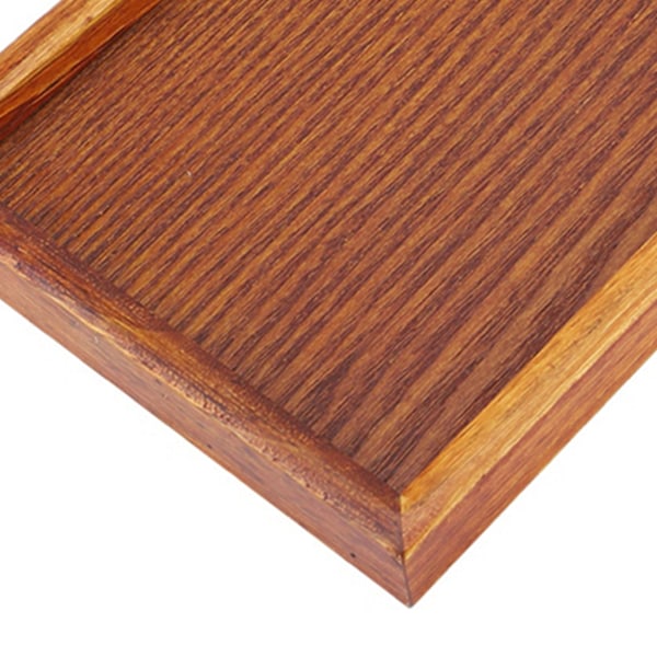 Rektangulært trebrett serveringsbrett tallerken snacks mat