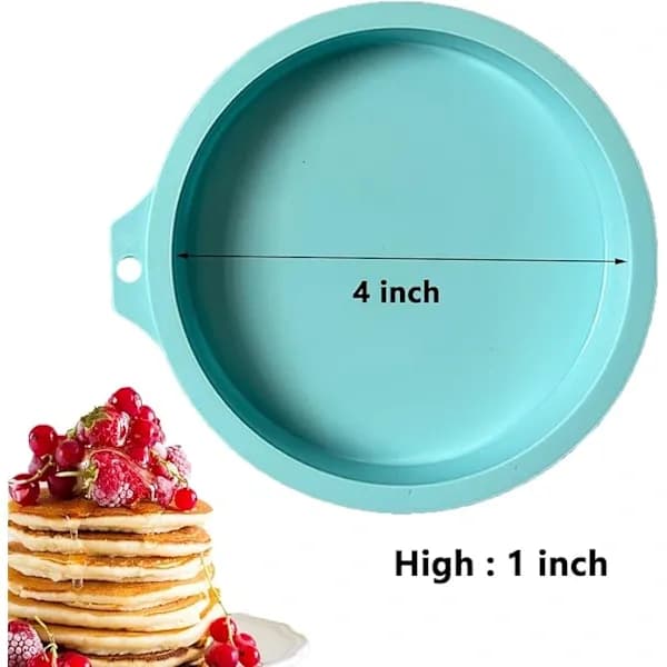 4 st äggformar för Airfryer, 10 cm silikonäggformar äggbitar silikonform silikonäggpanna Airfryer-tillbehör