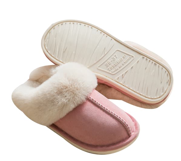 Tøfler for kvinner Memory Foam Fluffy Tøfler rosa pink 8.5
