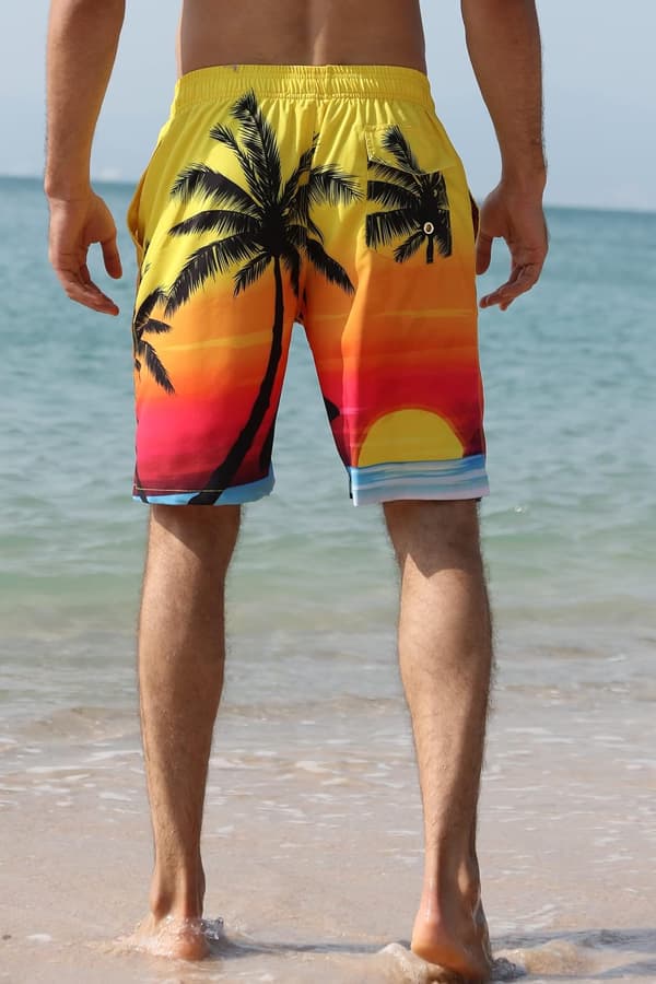 Badebukser for menn Strandshorts Hurtigtørkende