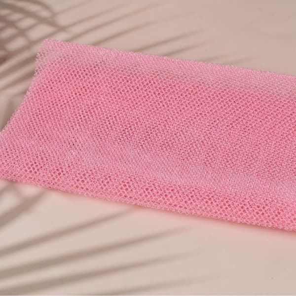 2-pack nätssvampar, badkroppsskrubb för mjukare hud Rosa Pink 30*80cm