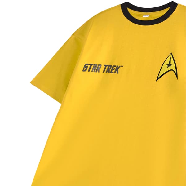 Star Trek Herruniform Kortärmad T-shirt S Gul Yellow S