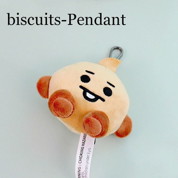 Plyschdocka KEKS-HÄNGE - hög kvalitet biscuits-Pendant