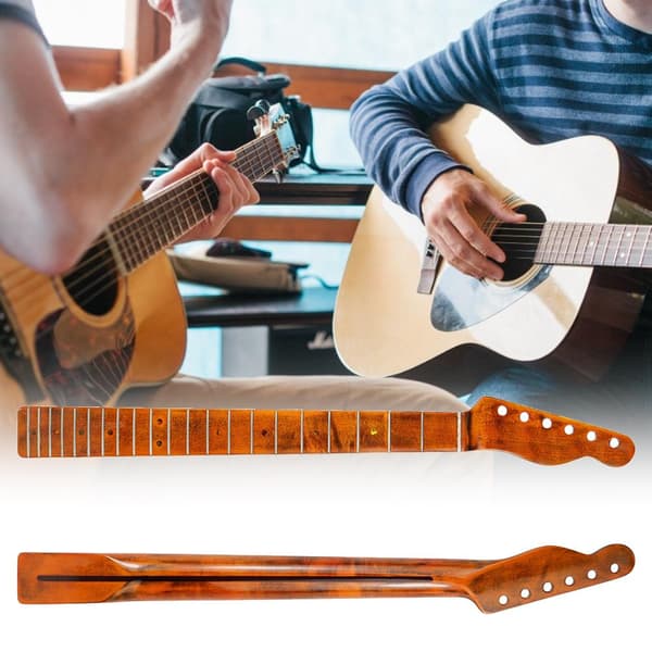 Lönn 21 Band Elgitarrhals för TL Tele Ersättning 0.7