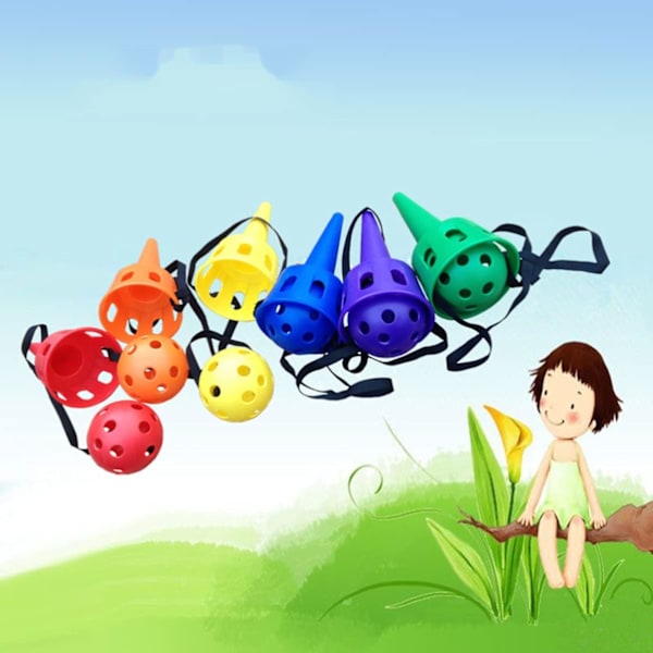 2 set kopp och boll-spel Mini fånga boll leksak boll fånga kopp