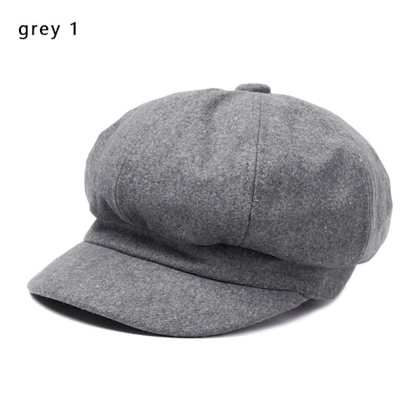 Trendikäs Lippis M?lare Newsboy Kepsit Naiset Baskeri GR? Y grey 1