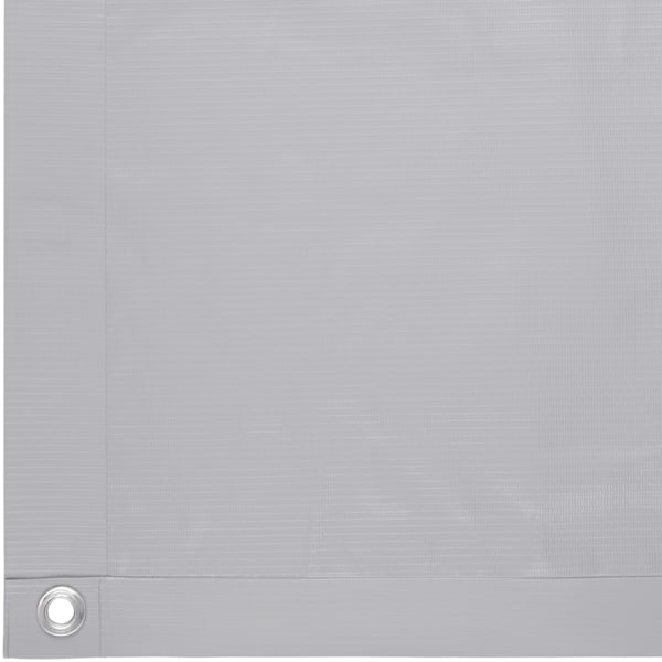 tectake Balkonbeskyttelse med metalforstærkede løkker, version 1 - 75 cm Grey grå