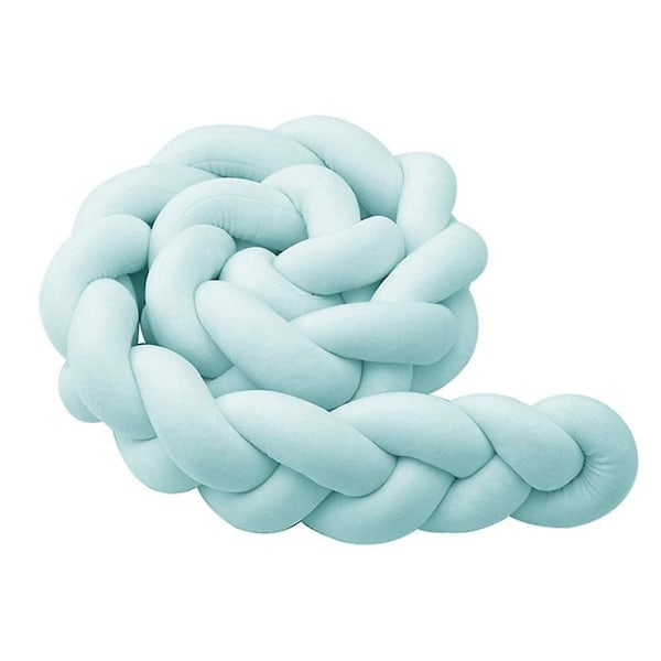 Sängkant, Babyskydd Sängorm Baby Sängskydd Vävd Kant Skydd Huvudskydd Dekoration För Spjälsäng (grå, 100cm) Grön Green 150cm