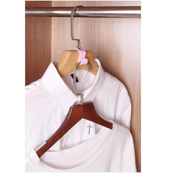 Bøjleforlænger / Sammenkoblingskrog / Krog til bøjle i garderobe 50 pakker 50 pack