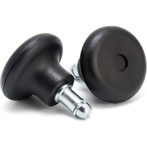 2” Kontorstolbein, Teppestolhjul, Erstatningshjul for kontorstol for faste stasjonære hjul, 5 stk