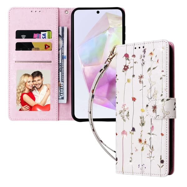 Kompatibel med Samsung Galaxy A16/A26 5G Deksel RFID Små Blomster{ee} 85