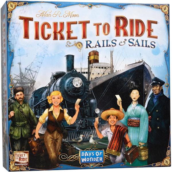 Ticket to Ride: Rails & Sails - Brætspil af Days of Wonder | 2-5 spillere Y YY