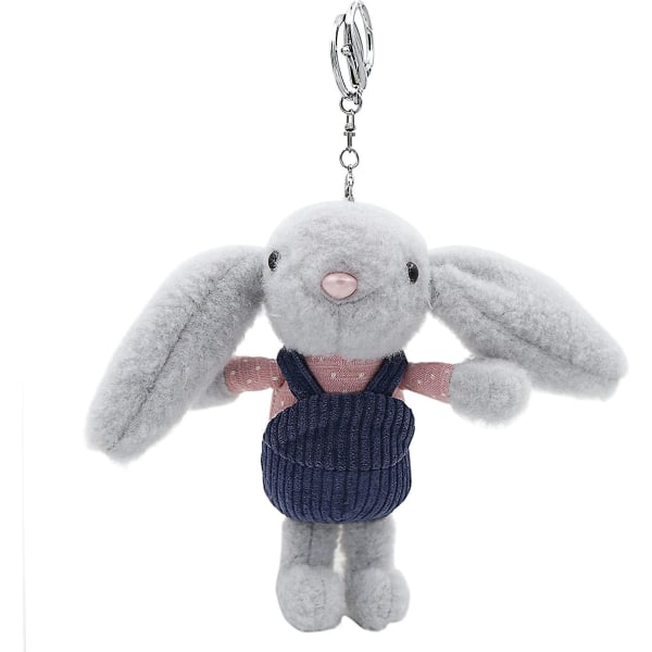 Bunny Plysch Nyckelring, Kanin Nyckelring Ryggsäck Dekorationer Väska Hänge Påskpresent till barn