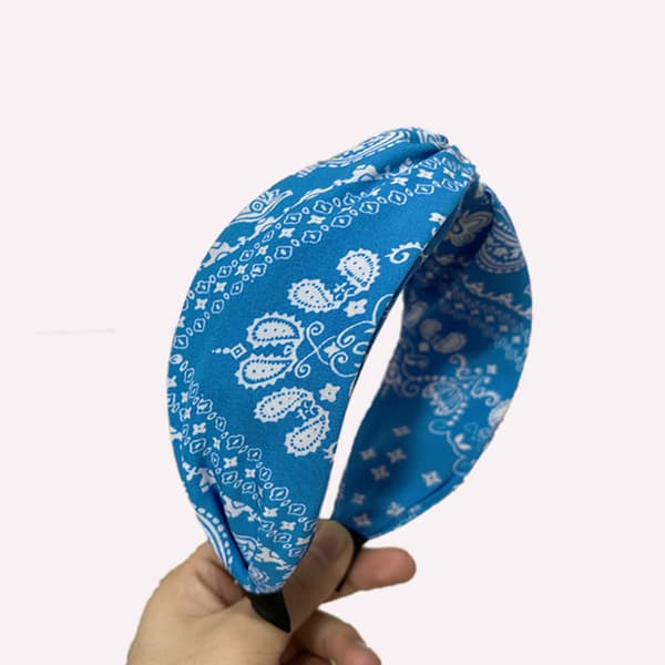Boho-panta naisille, solmupanta naisille Lake blue