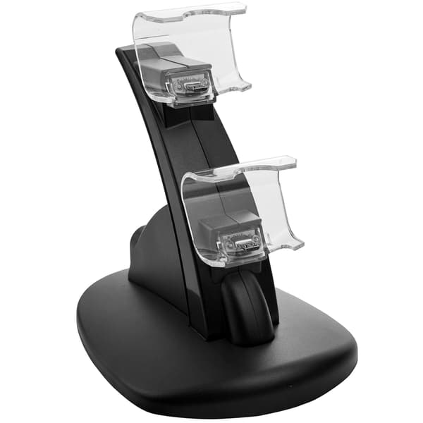 Ladestation til PS4 - Oplader Controller /Playstation Controller Sort Black Svart