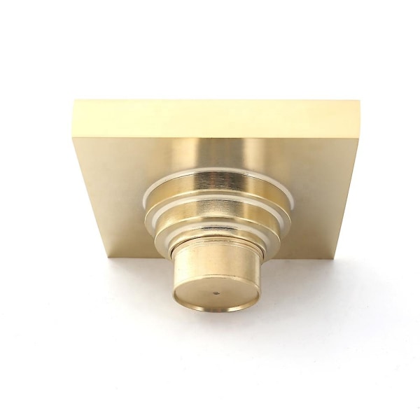 Aideal kakelinsats döljer osynlig kommersiell och professionell fyrkantig 100 mm mässing guld golvbrunn Golden Brass