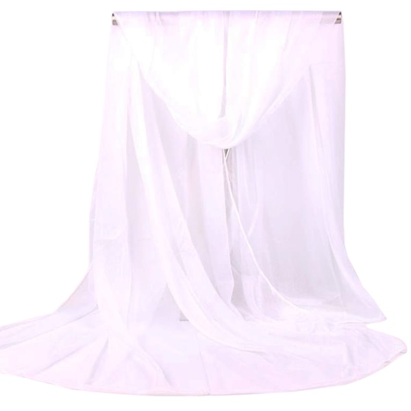 Kvinner Lang Myk Wrap Sjal Chiffon Silkefølelse Halsduk .. pink