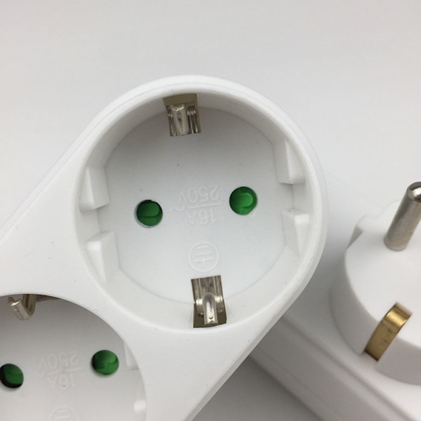 3-vejs stikadapter, 3-vejs multi-stik til væg eller skrivebord