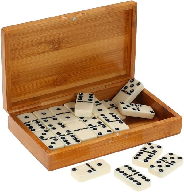 Tupla kuusi domino -setti viihde matkapeli T