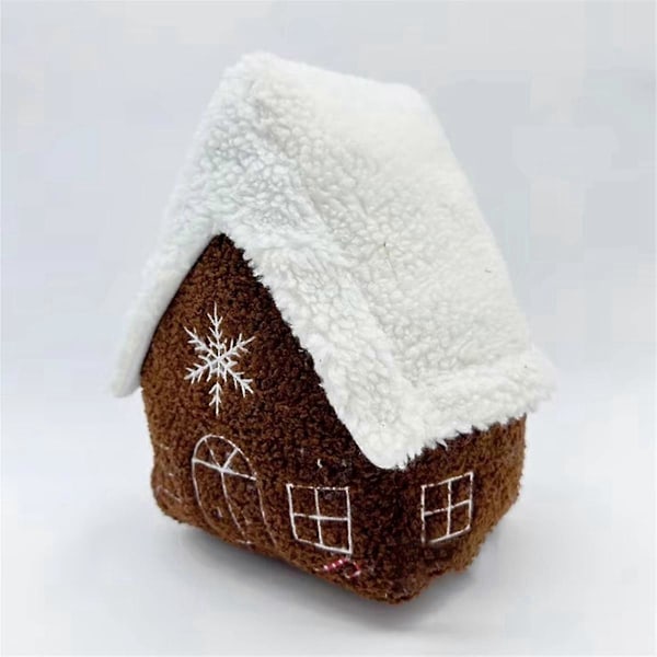 Plush Pude Gingerbreadhus - Pyntepude Legetøjspude Hjemmedekoration Legetøj Julegaver til Børn As Shown