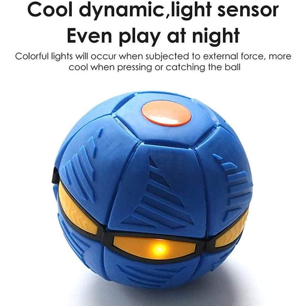 Flygande UFO Platt våtdräkt Boll blå blue No LED Light