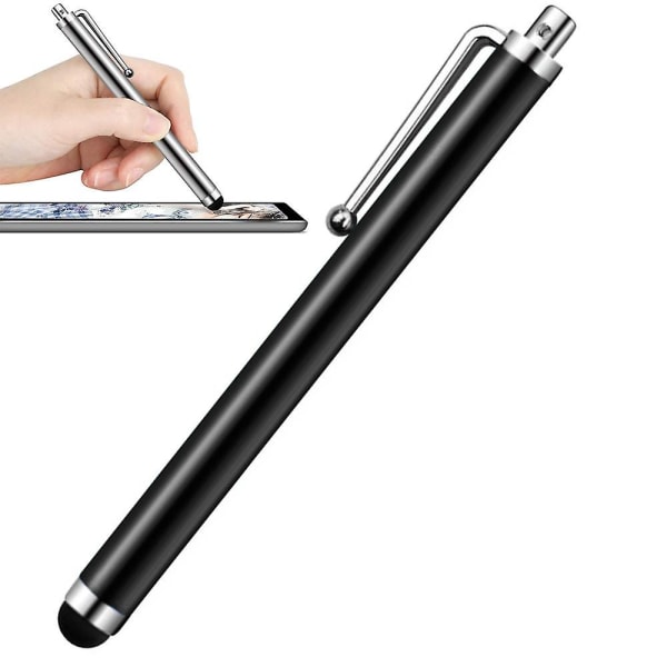 (2 st) pekskärmspennor Perfekt för att rita Handstil Spel Kompatibel med Apple Ipad Iphone Samsung surfplattor och alla andra pekskärmar kommer Black