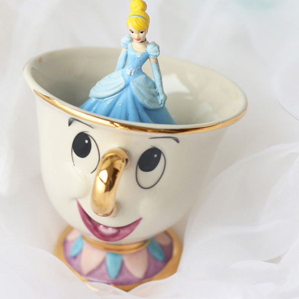 Tecknad Ny Skönheten och Odjuret Tekanna Mugg Tekanna Mugg Ett Set Härlig & Kopp Set Tekanna Mugg Födelsedagspresent Sugar Bowl