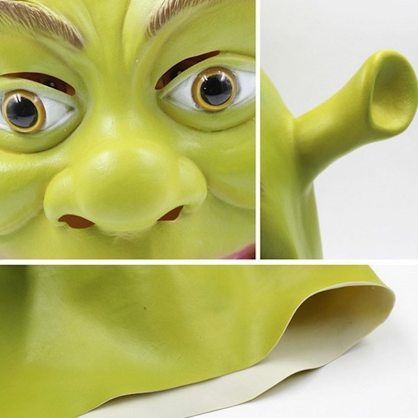 Shrek Latexmaske, En Størrelse