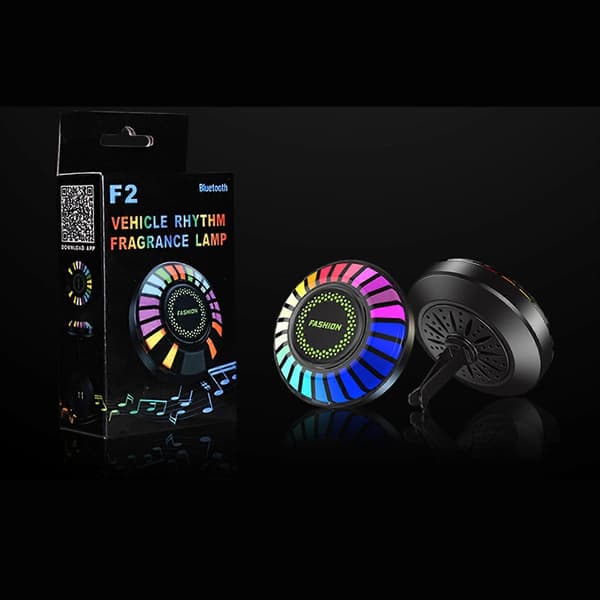 Fargerik Rytme Musikklys USB-Lading Bluetooth-Kompatibel for Billampe
