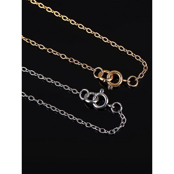 8 st Halsbandsförlängare armband Förlängningskedja i rostfritt stål förlängningskedjor för smyckestillverkning