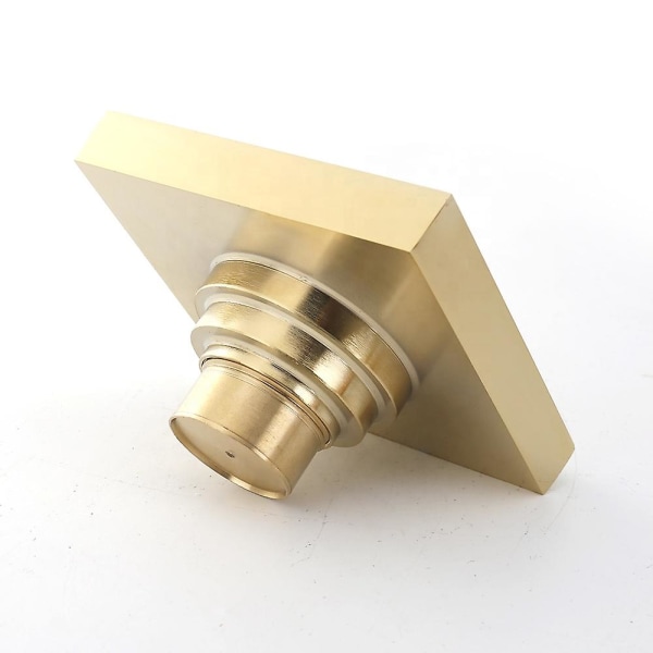 Aideal kakelinsats döljer osynlig kommersiell och professionell fyrkantig 100 mm mässing guld golvbrunn Golden Brass