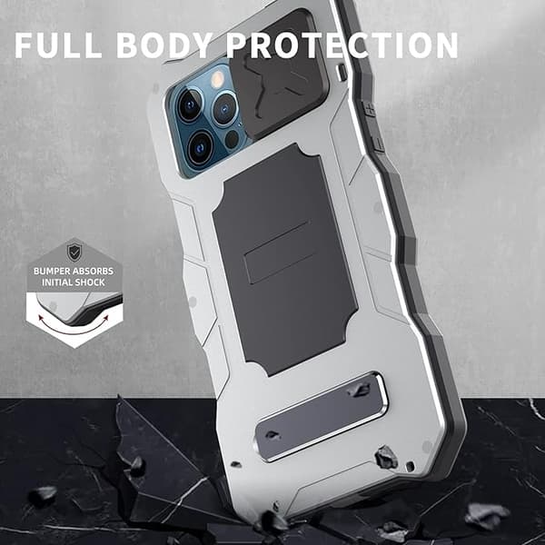 Kompatibel med iPhone 13 Pro Max Vanntett Metall Deksel, Bui{ee}