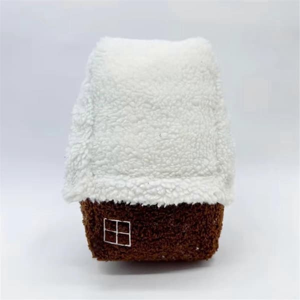 Plush Puterute Gingerbreadhus - Pynteputer, Lekeputer, Hjemmedekorasjon, Julegaver til Barn As Shown