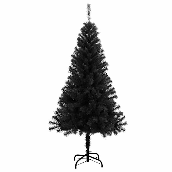 vidaXL Plastjuletre med Fot Svart 150 cm PVC 2250 Svart