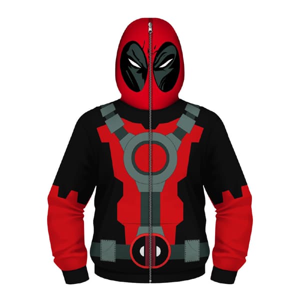 Barn Marvel Serie 3D Digitaltrykk Maskert Langermet Genser, Superhelt Cosplay Rollespill Hettegenser for Barn A1 M