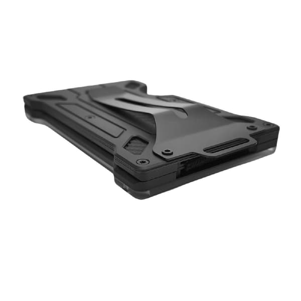 RFID-kortholder for 6 kort og ID-kortholder med klips Svart Black 100