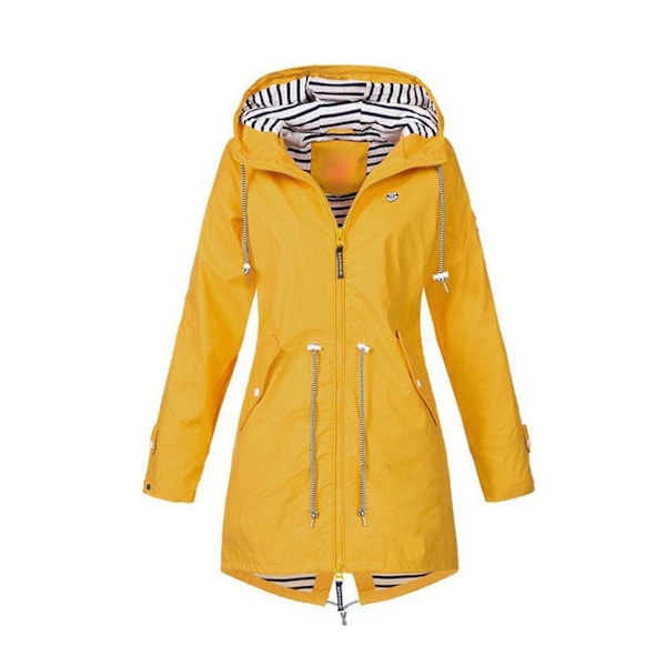 1/2/3/5 Hoodie Mjuk damjacka Vattentät regnkappa utomhus gul 4XL yellow 4XL 1Set
