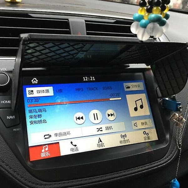 Universal Bilnavigasjon Solskjerm Visir GPS Deksel Beskyttelse Antirefleks For Biler