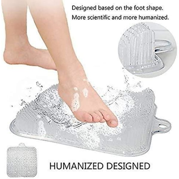 Elektronik Duschfotmassagerare Skrubbrengöringsmedel för duschgolv Förbättrar fotcirkulationen Ta bort död hud från foten och minskar fotsmärta