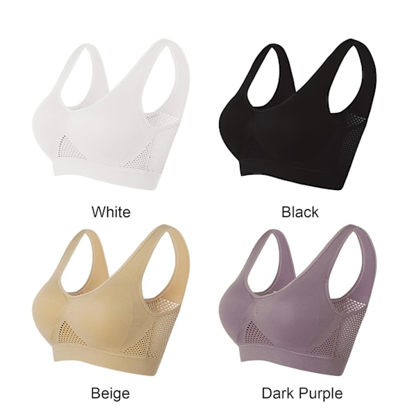 Ultra Breeze Air Lift BH, Andningsbar och sval BH för kvinnor, sömlös M-6XL, 100% ny - WELLNGS Beige Beige 6XL