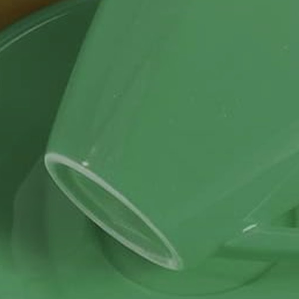 Porcelæns espressokop med underkop, Espresso kop, 80ml/2.7Oz Cyan