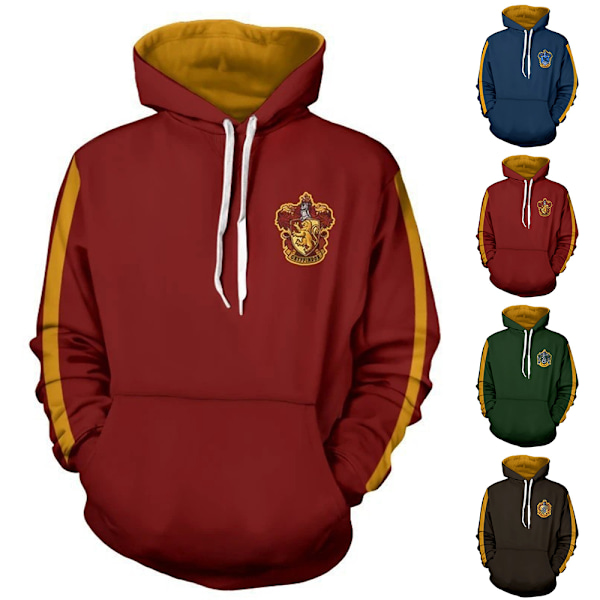 Halloween 3D-tryckt hoodie för män och kvinnor Grön Green S