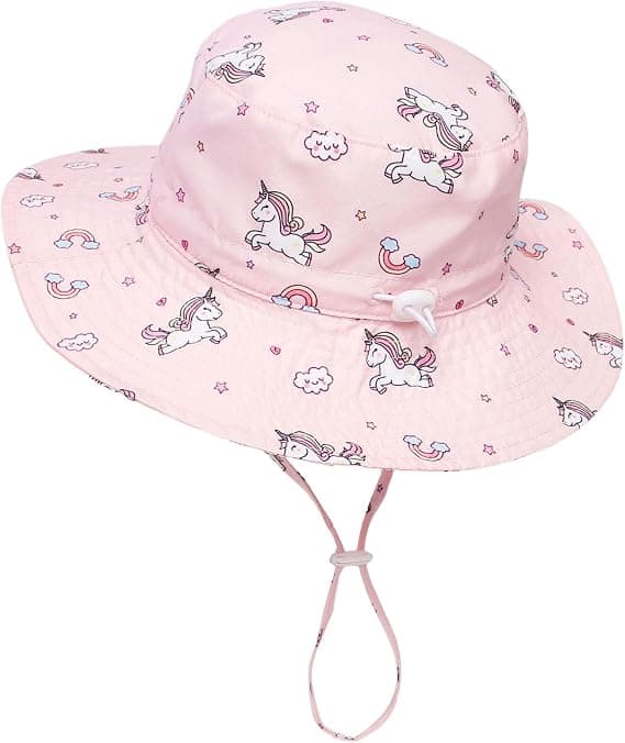Justerbar solhatt med bøtteform for baby og barn solbeskyttelse strandhatt for småbarn gutter jenter #2 S