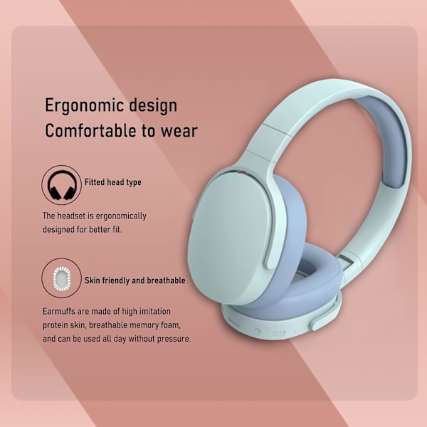 Langattomat Bluetooth-kuulokkeet, melua vaimentavat säädettävät langattomat kuulokkeet, Bluetooth-yhteensopivat 5.1 stereo in-ear -kuulokkeet urheiluun ja matkustamiseen, sininen