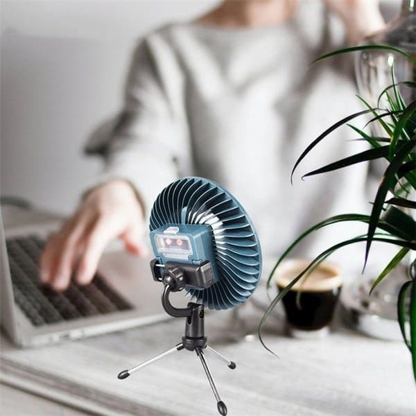 USB Genopladelig Ventilator Lampe Live Multifunktionelt Telt Camping Lampe, Stil: Ventilator