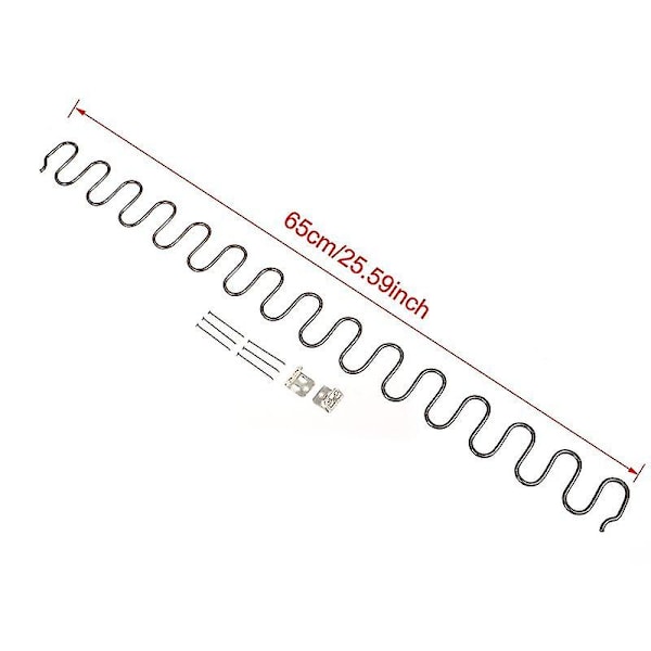 Ersättningssoffa stolsfjädrar, möbelfjäder med klämmor, 45cm 50cm  60cm 65cm 70cm långa Ressort-hårdvaraaiggb
