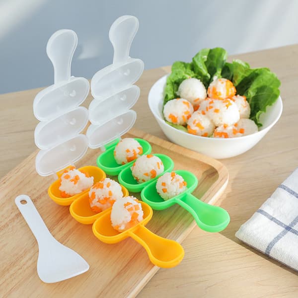 stk/sæt Ris Mel Kugleform Shaker Dekoration Børn Frokost Sushi M random color