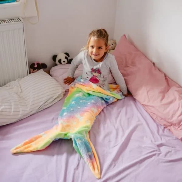 Mermaid Tail Blanket, Valoisa kannettava peitto