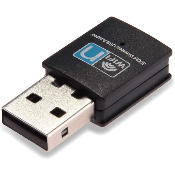 Trådløs USB Wifi-adapter for stasjonær PC, bærbar PC - 300 Mbps høyhastighets trådløst LAN-nettverkskort